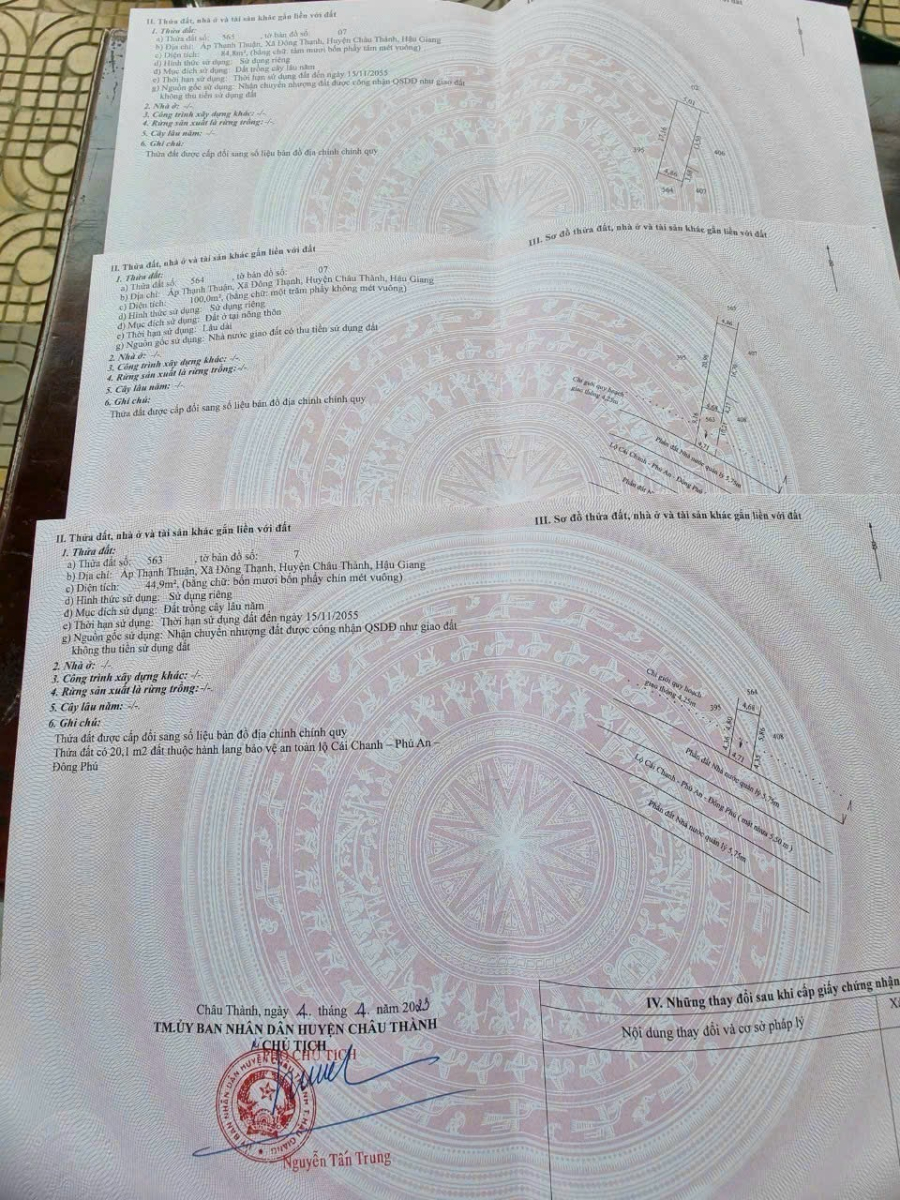 Bán 230m2 đất mặt tiền Lộ Cái Chanh